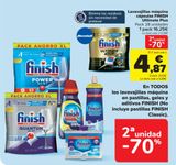 Oferta de En TODIS los lavavajillas máquina en pastillas, geles y aditivos FINISH (No incluye pastillas FINISH Classic) en Carrefour