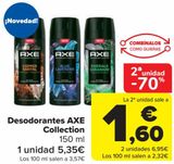 Oferta de Desodorante AXE Collection  por 5,35€ en Carrefour