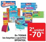 Oferta de En TODAS las bayetas y guantes SPONTEX  en Carrefour