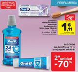 Oferta de E n TODOS los dentífricos y enjuagues ORAL-B  en Carrefour