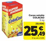 Oferta de Cacao soluble COLACAO  por 25,49€ en Carrefour