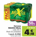 Oferta de Cerveza MAHOU Mixta  por 8,35€ en Carrefour