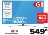 Oferta de LG TV 55NANO786QA por 549€ en Carrefour