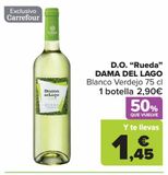 Oferta de D.O "Rueda" DAMA DEL LAGO  por 2,9€ en Carrefour