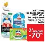 Oferta de En TODOS los discos activos PATO WC y los limpiadores líquidos PATO  en Carrefour