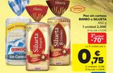 Oferta de Pan sin corteza BIMBO o SILUETA  por 2,49€ en Carrefour