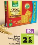 Oferta de Galletas Creme Tropical GULLÓN por 4,19€ en Carrefour