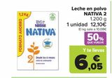 Oferta de Leche en polvo NATIVA 2 por 12,1€ en Carrefour