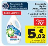 Oferta de Detergente líquido ARIEL Alpine por 16,75€ en Carrefour