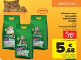 Oferta de Alimento seco para gatos esterilizados ULTIMA por 18,95€ en Carrefour