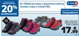 Oferta de En TODAS las botas o deportivos trekking hombre, mujer e infantil TEX por 17,99€ en Carrefour