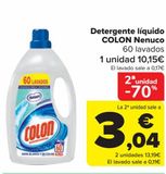 Oferta de Detergente líquido COLON Nenuco por 10,15€ en Carrefour