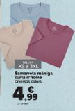 Oferta de Camiseta manga corta hombre por 4,99€ en Carrefour