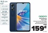 Oferta de OPPO Smartphone libre A17 por 159€ en Carrefour