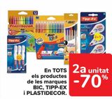 Oferta de En TODOS los productos de las marcas BIC, TIPP-EX y PLASTIDECOR en Carrefour