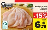 Oferta de Pechuga de pollo fileteada Carrefour por 6,75€ en Carrefour
