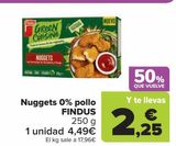 Oferta de Nuggets 0% pollo FINDUS por 4,49€ en Carrefour