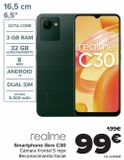 Oferta de Realme Smartphone libre C30  por 99€ en Carrefour