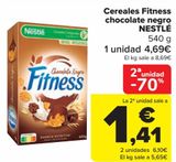 Oferta de Cereales Fitness chocolate negro NESTLÉ  por 4,69€ en Carrefour