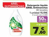 Oferta de Detergente líquido ARIEL Antimanchas  por 15,19€ en Carrefour