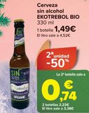 Oferta de Cerveza sin alcohol EKOTREBOL BIO  por 1,49€ en Carrefour