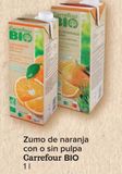 Oferta de Zumo de naranja con o sin pulpa Carrefour BIO  por 1,99€ en Carrefour