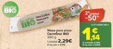 Oferta de Masa para pizza Carrefour BIO por 2,29€ en Carrefour