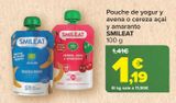 Oferta de Pocuhe de yogur y avena o cereza açai SMILEAT  por 1,19€ en Carrefour