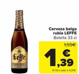 Oferta de Cerveza belga rubia LEFFE  por 1,39€ en Carrefour