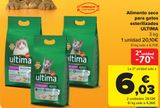 Oferta de Alimento seco para gatos esterilizados ULTIMA  por 20,1€ en Carrefour