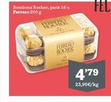 Oferta de Bombons Rocher, pack 16 u Ferrero 200 g  FFF93 19  FERRERO ROCHER  4,79  23,95€/kg   en Sorli