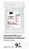 Oferta de Almohada fibra con tratamiento antiácaros por 9,99€ en Alcampo
