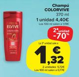 Oferta de CHAMPU COLORVIVE por 1,32€ en Carrefour Market
