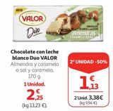 Oferta de Chocolate con leche Valor por 2,25€ en Alcampo