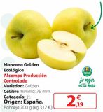 Oferta de Manzana golden por 2,19€ en Alcampo
