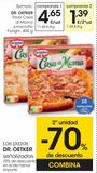 Oferta de DR. OETKER Pizza Casa di Mama prosciutto Funghi 405 g por 4,65€ en Eroski