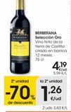 Oferta de BERBERANA Selección Oro Vino tinto de la tierra de Castilla criado en barrica 12 mes 0,75 L por 4,19€ en Eroski