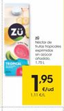 Oferta de ZÜ Nectar de frutas tropicales exprimidas sin azúcar añadido 1,75 L por 1,95€ en Eroski