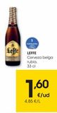 Oferta de LEFFE Cerveza belga rubia 33 cl por 1,6€ en Eroski