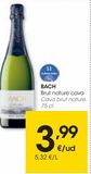 Oferta de Cava brut nature Bach por 3,99€ en Eroski