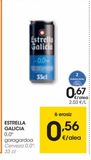 Oferta de ESTRELLA GALICIA Cerveza 0,0º 33 cl por 0,67€ en Eroski