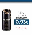 Oferta de STRONG BOM  APPLE CIDER  Sidra lata 50 cl STRONGBOW  0,93€  Venta por caja  en SPAR Lanzarote