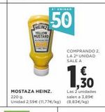 Oferta de Mostaza Heinz en Supercor Exprés