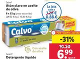 Oferta de Atún claro en aceite de oliva Calvo por 6,99€ en Lidl