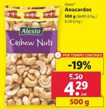 Oferta de Anacardos Alesto por 4,29€ en Lidl