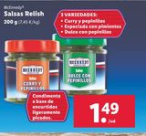 Oferta de Salsas Mcennedy por 1,49€ en Lidl