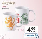 Oferta de Tazas Harry Potter por 4,99€ en Lidl