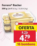 Oferta de Bombones Ferrero Rocher por 4,79€ en Lidl