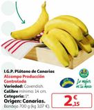 Oferta de Plátanos de Canarias por 2,15€ en Alcampo