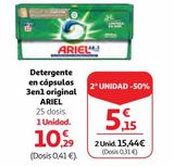 Oferta de Detergente en cápsulas Ariel por 10,29€ en Alcampo